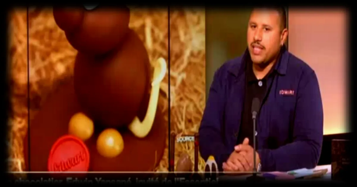 Edwin Yansané présente sa nouvelle collection de chocolats à l'occasion de Pâques