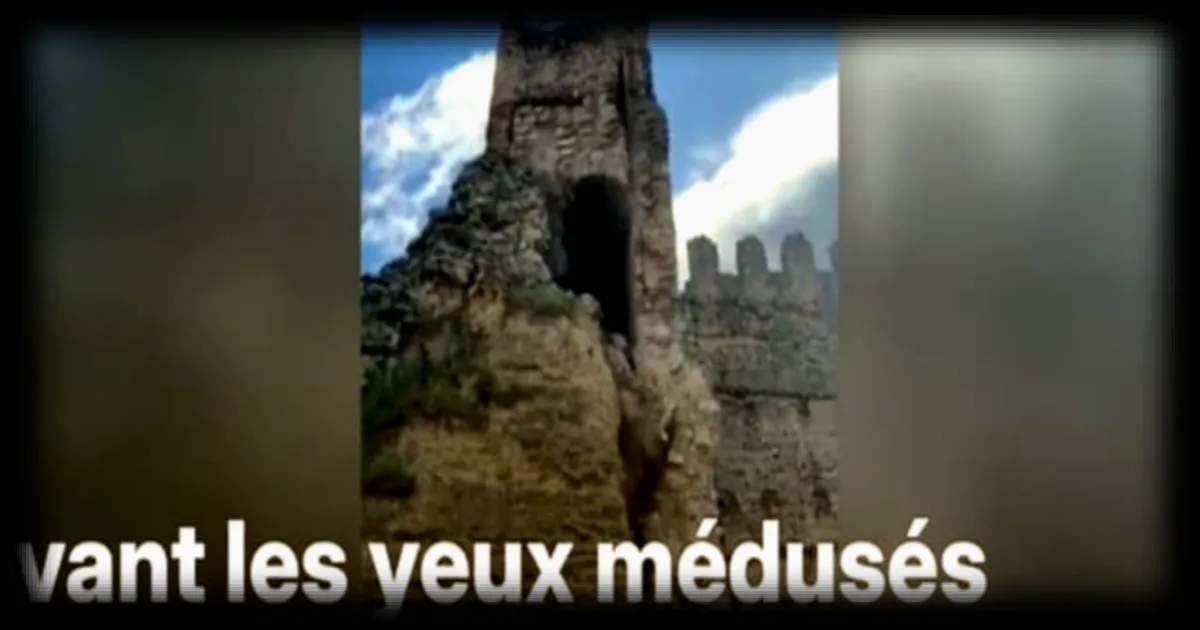 Effondrement d'une tour du château médiéval d'Escalona en Espagne
