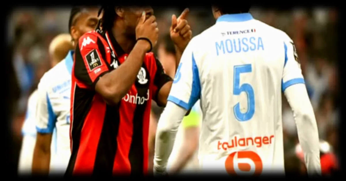 Elye Wahi, l'attaquant niçois, ne comprend pas l'attitude de l'ancien de Marseille, selon RMC Sport