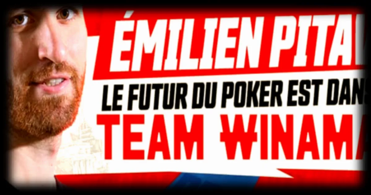 Emilien Pitavy rejoint le Team Pro Winamax selon RMC Sport