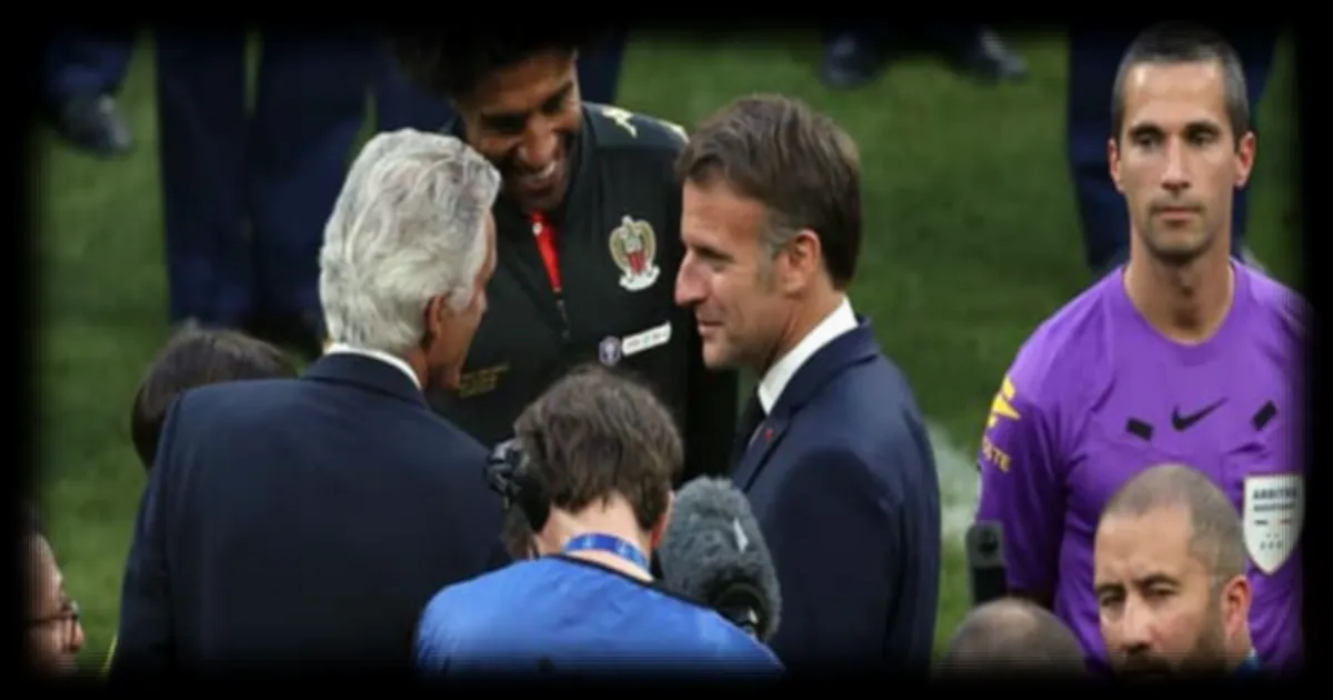 Emmanuel Macron effectue sa dernière sortie protocolaire en tant que président lors de la finale de Coupe de France Lens-Nice