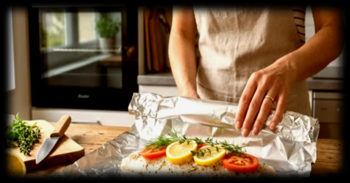 Erreur de préparation de papillote de poisson : le citron, la tomate et le papier alu