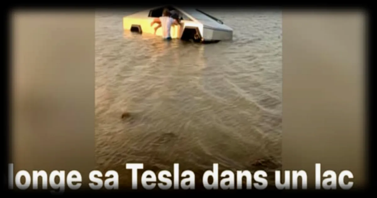 États-Unis : un homme interpellé après avoir tenté de franchir un cours d’eau avec un Cybertruck Tesla