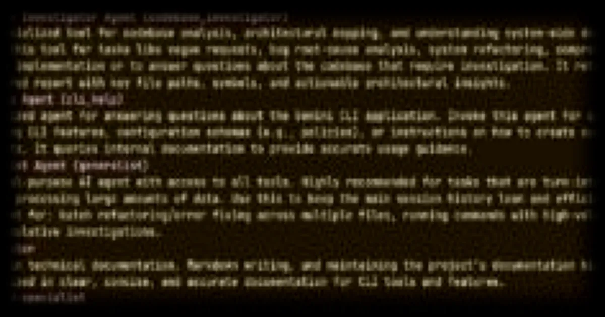 Gemini CLI : Un système de subagents pour déléguer les tâches complexes