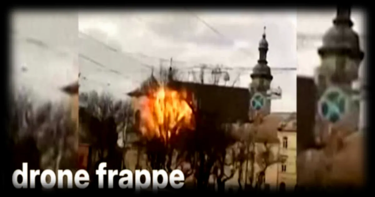 Guerre en Ukraine : Un drone Shahed frappe le centre historique de Lviv classé au patrimoine mondial de l'Unesco