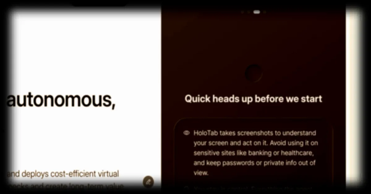 Holo Tab : une start-up française présente un assistant capable de naviguer sur Internet à la place de l'utilisateur
