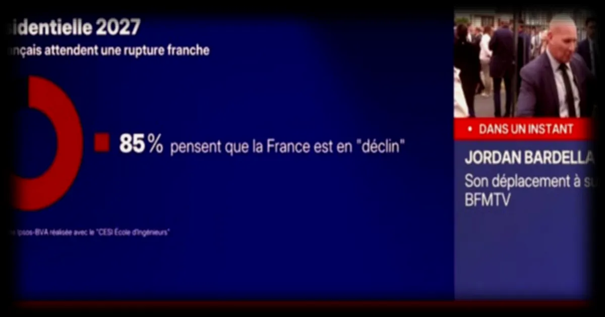Huit Français sur dix estiment que la France est en déclin selon un récent sondage
