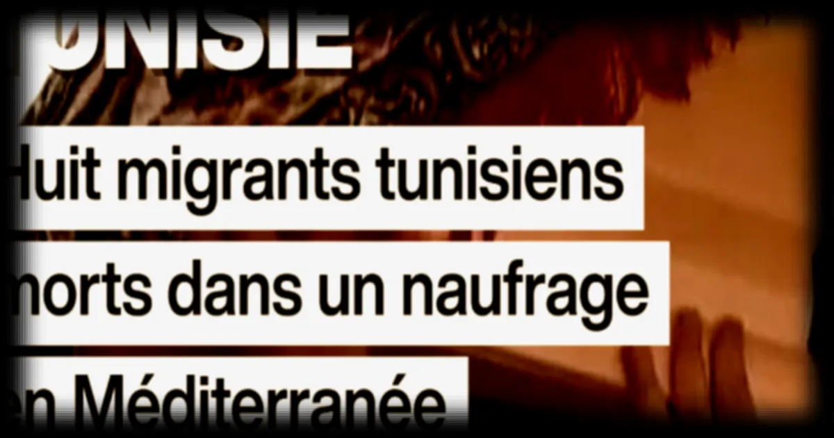 Huit migrants tunisiens morts en Méditerranée après un naufrage