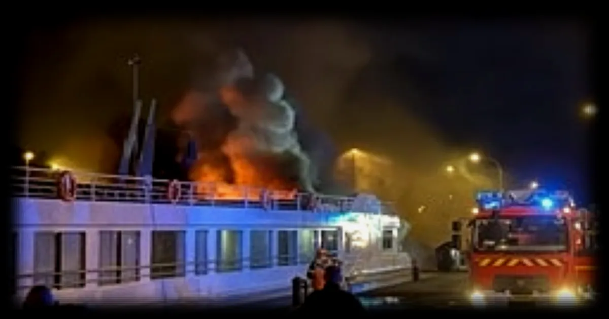 Incendie d’un bateau de croisière à Honfleur : 163 personnes évacuées dans la nuit du 28 au 29 juin