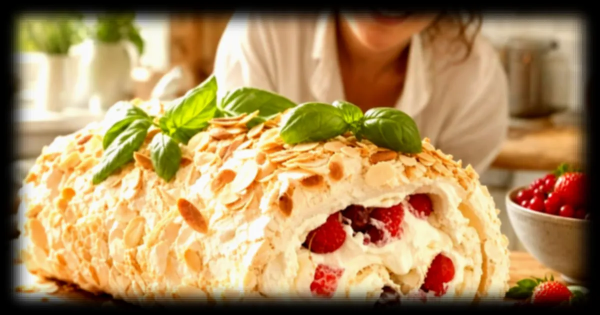 Julie Andrieu dévoile sa recette de pavlova roulée aux fruits rouges, un dessert malin pour gagner du temps