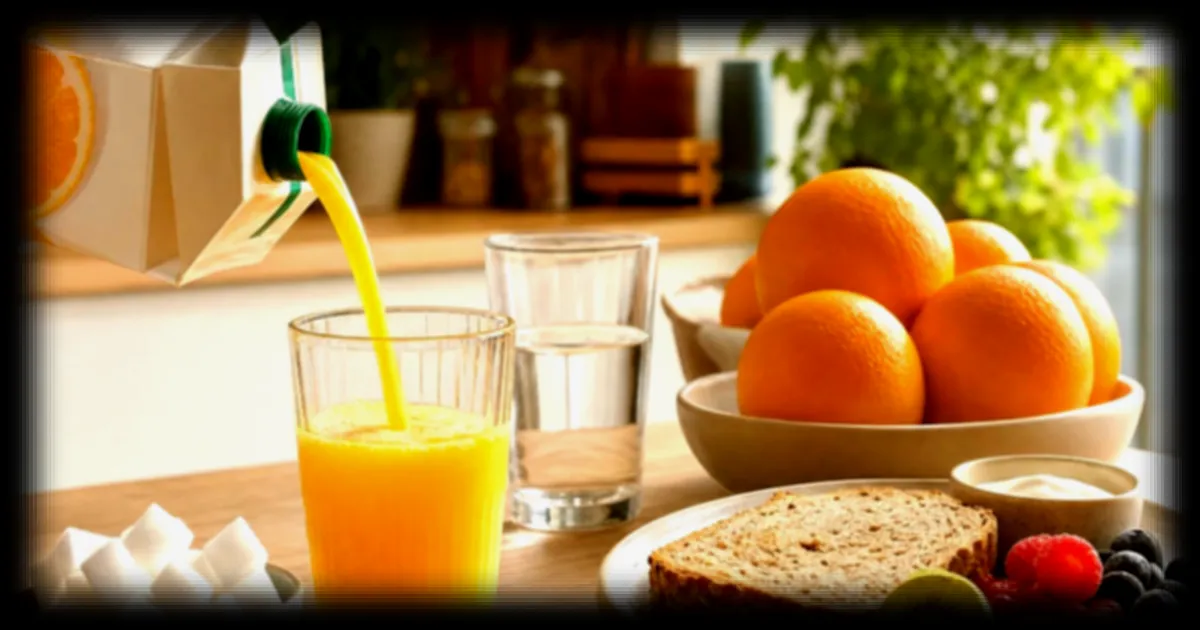Jus d’orange en brique : attention à la teneur réelle en sucres cachés