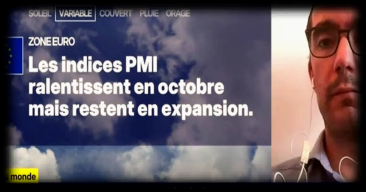 La croissance économique dans la zone euro décélère en octobre