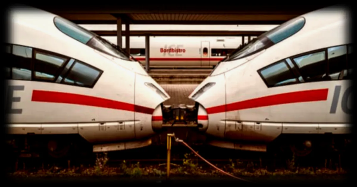 La Deutsche Bahn affiche un deficit de 2,3 milliards d'euros, tandis que la SNCF realise un benefice de 1,8 milliard d'euros