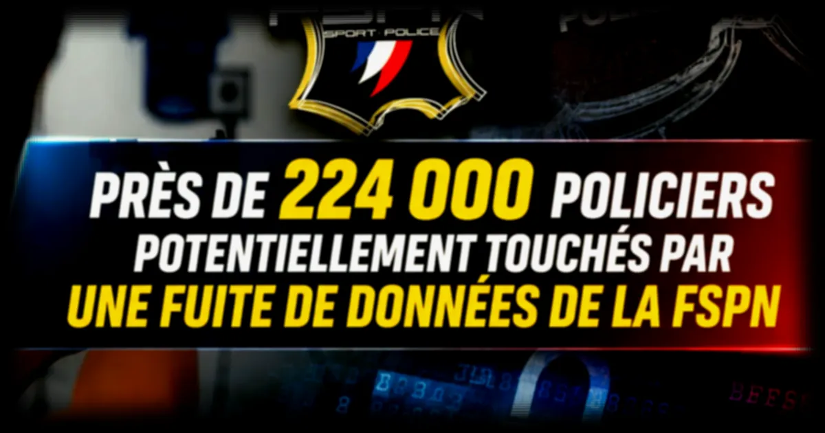 La Fédération sportive de la Police nationale confrontée à une fuite de données massive