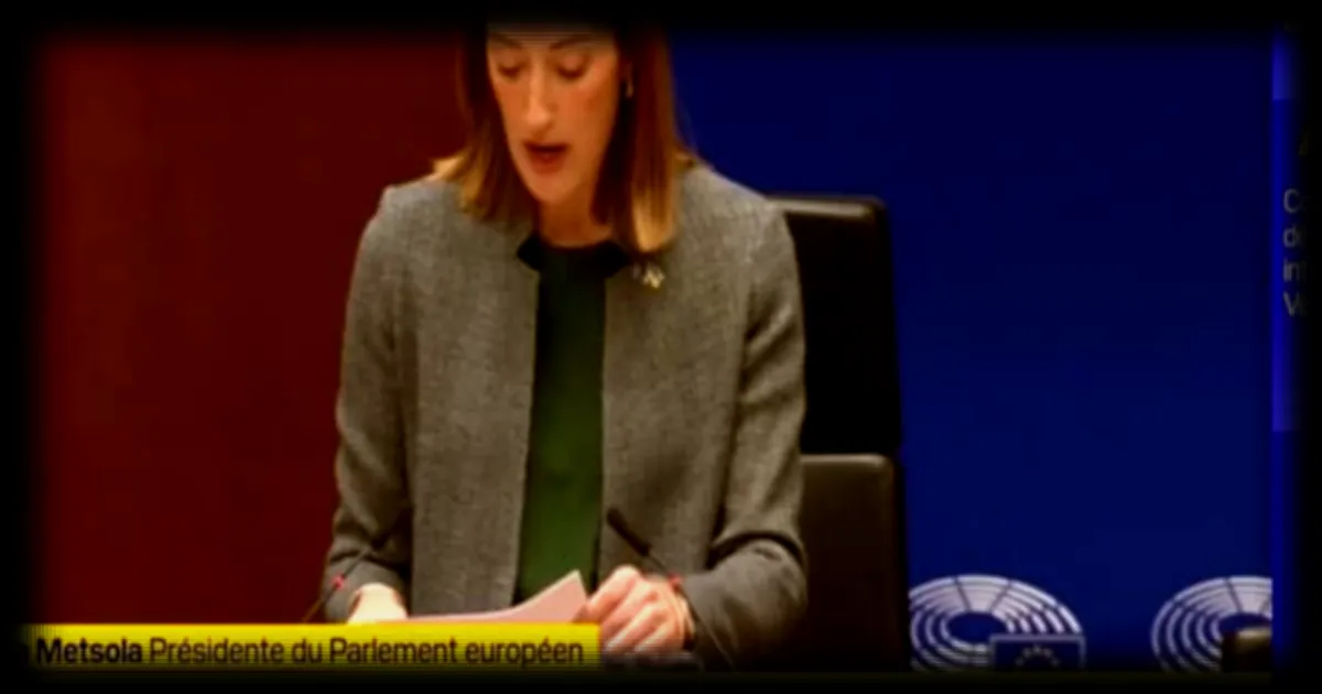 La présidente du Parlement européen exprime son soutien aux Ukrainiens