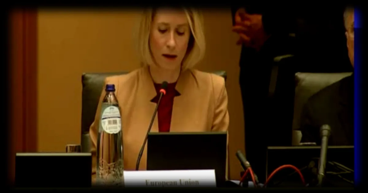 La vice-présidente de la Commission européenne Kaja Kallas soutient la solution à deux États pour la paix entre Palestiniens et Israéliens