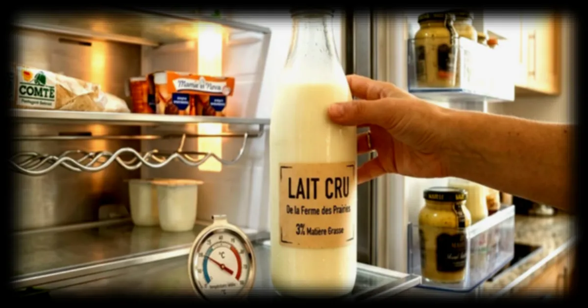Lait cru au frigo : les risques d'intoxication en cas de conservation prolongée