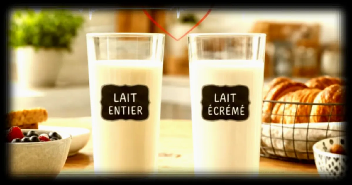 Lait entier ou écrémé : une étude norvégienne révèle lequel protège le mieux le cœur après 30 ans de suivi