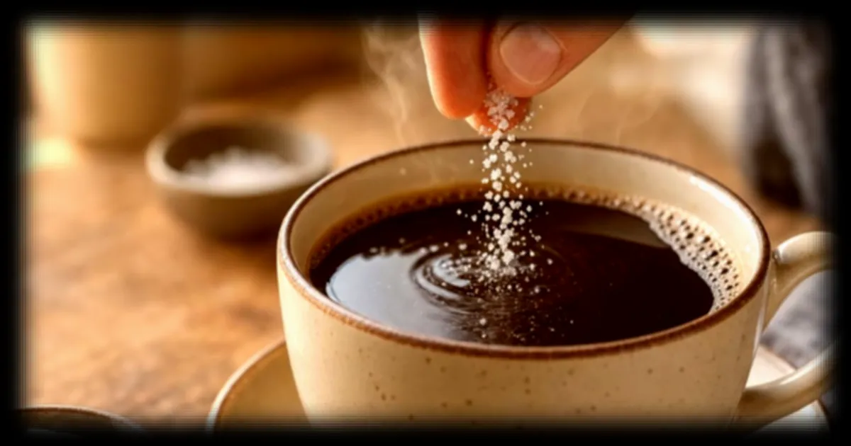 Le café noir trop amer ? Une pincée de sel pourrait tout changer