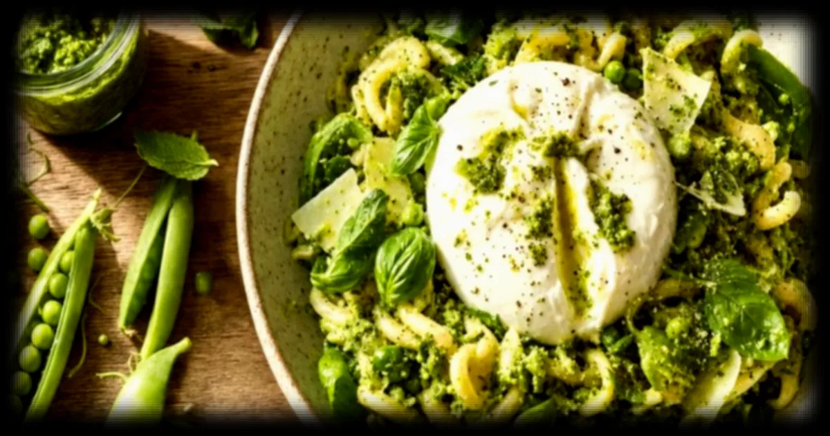 Le chef Norbert Tarayre valorise les cosses de petits pois dans une recette anti-gaspi de salade de pâtes à la burrata