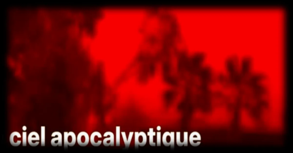 Le ciel vire au rouge en Australie avant l'arrivee du cyclone Narelle