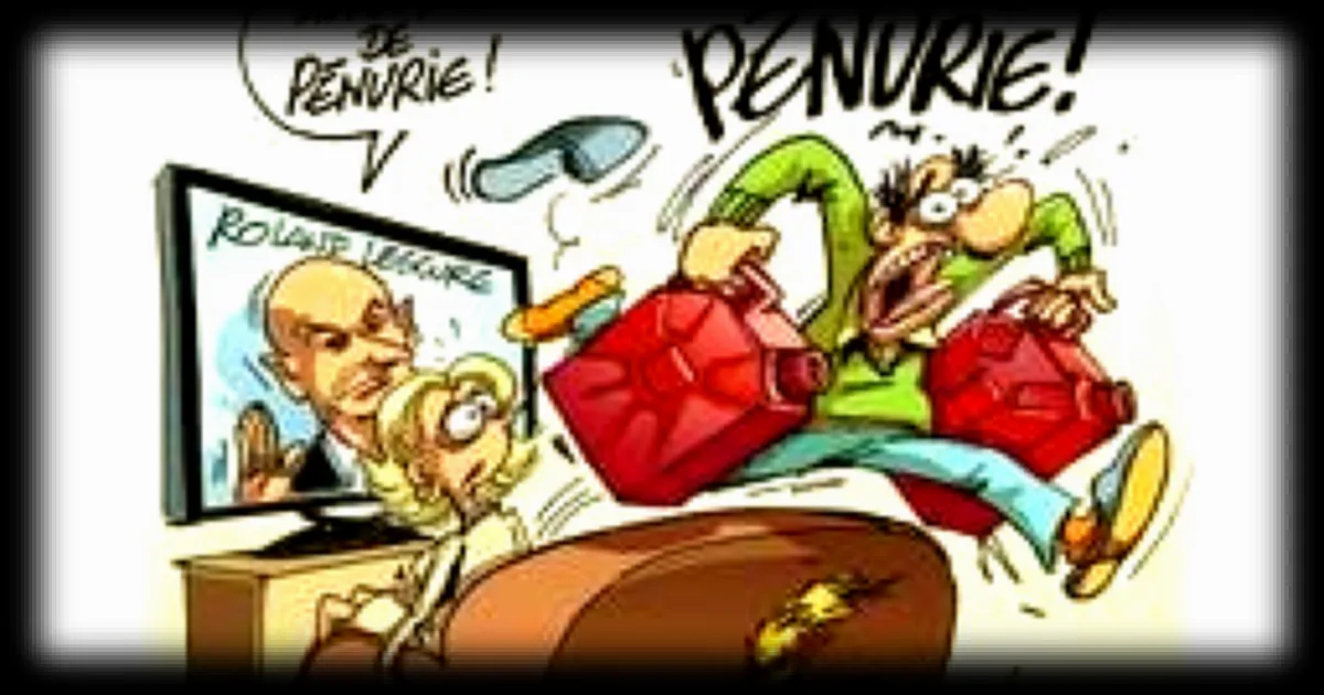 Le dessin de Chaunu : la peur de la pénurie d’essence