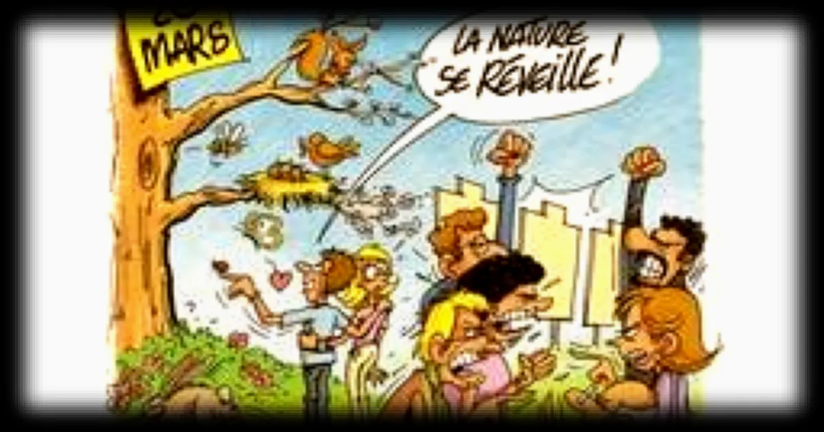 Le dessin de Chaunu : le printemps