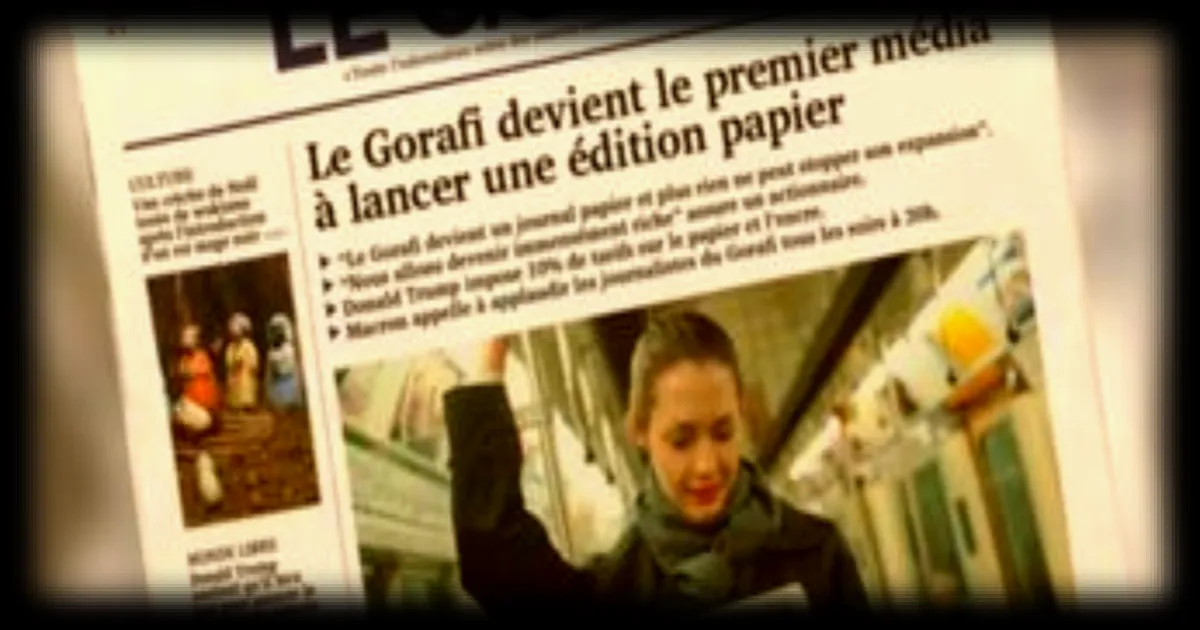 Le Gorafi lance sa version papier pour contribuer au débat démocratique