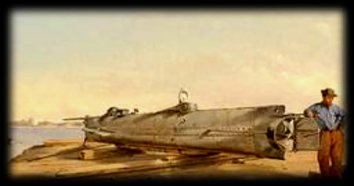 Le sous-marin CSS H.L. Hunley a coulé en 1864 avec son équipage mystérieusement retrouvé aux commandes