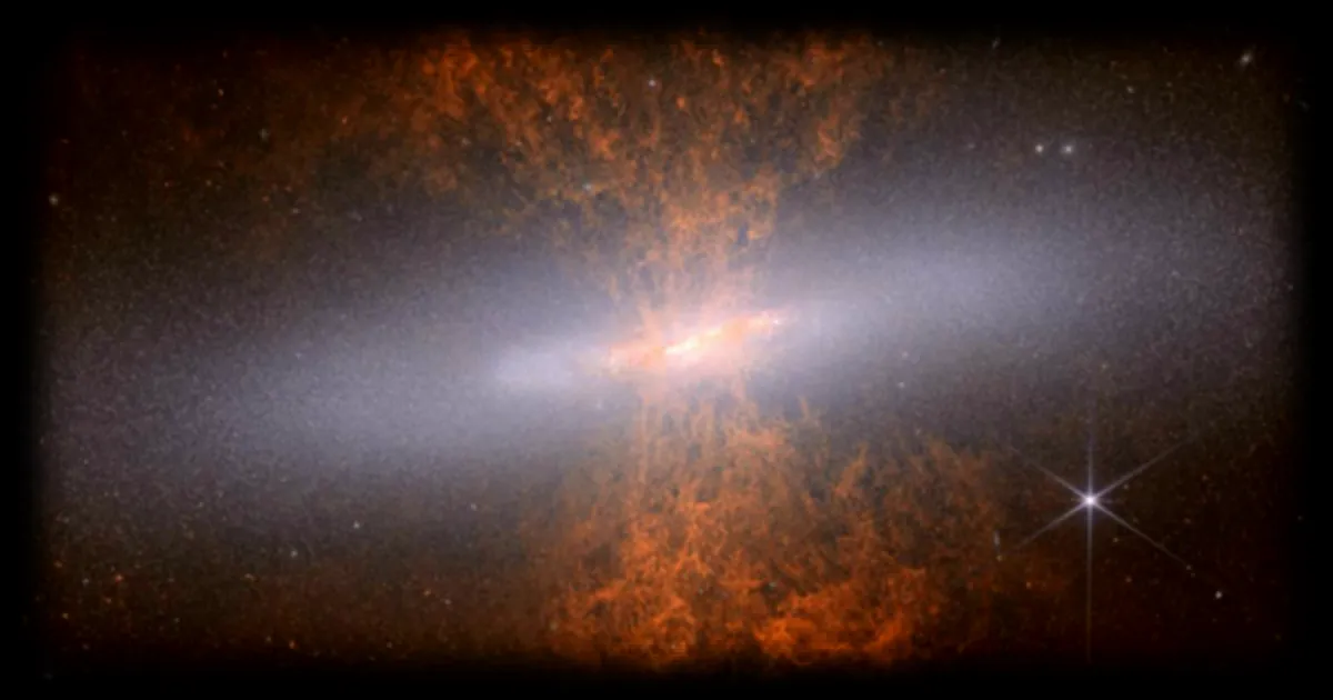 Le télescope James-Webb révèle les secrets de la galaxie du Cigare