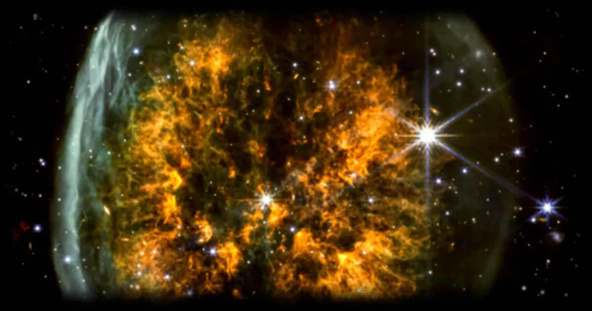 Le télescope James-Webb révèle un « crâne » cosmique dont on devine le cerveau