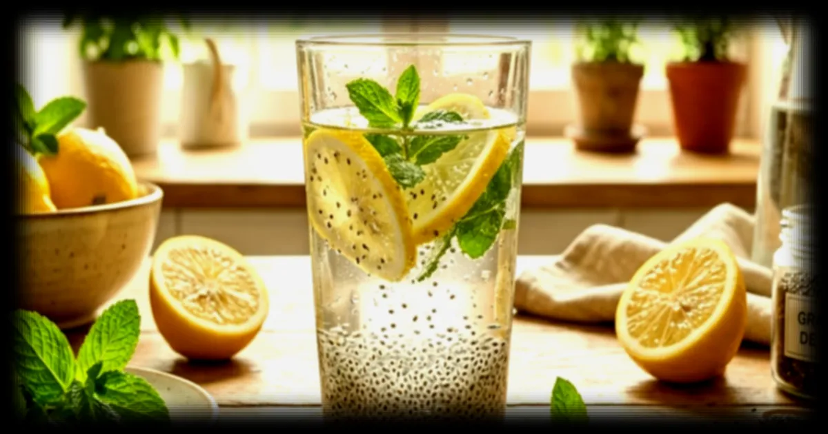 L'eau citronnée menthe aux graines de chia, la nouvelle tendance sur TikTok