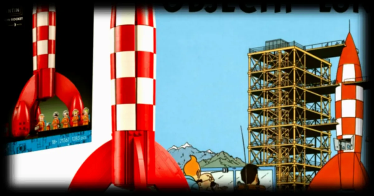 LEGO annonce un set de la fusée de Tintin pour l'objectif Lune