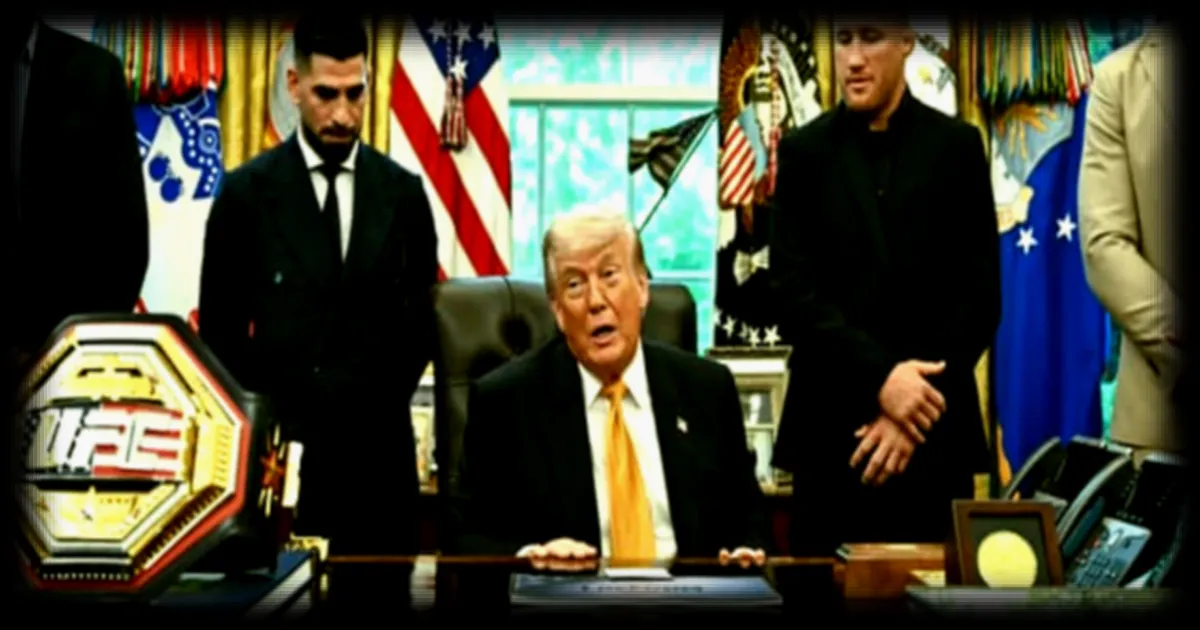 Les combattants de l'UFC Freedom 250 reçus par Donald Trump à la Maison Blanche