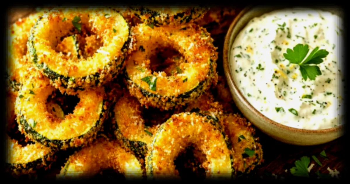 Les courgette rings à l’airfryer, une alternative légère aux onion rings pour l’apéro