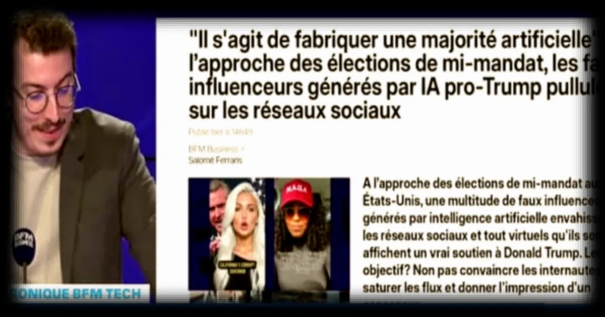 Les faux influenceurs pro-Trump générés par IA se multiplient sur les réseaux sociaux à l'approche des élections de mi-mandat