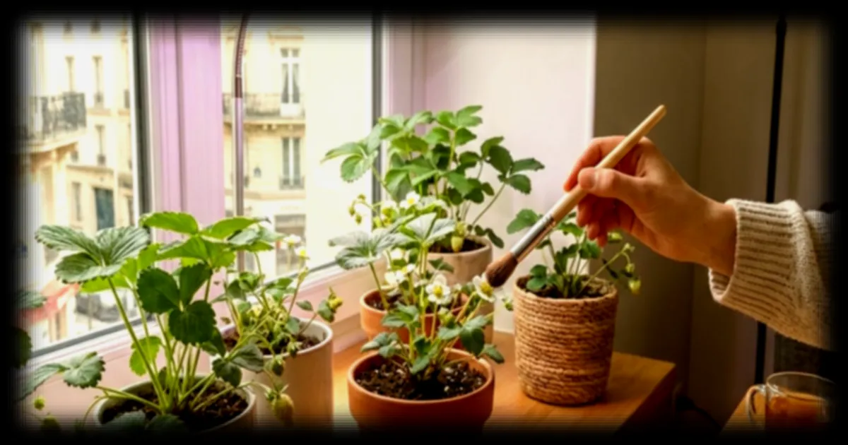 Les horticulteurs parisiens font pousser des fraises en intérieur grâce à une méthode efficace