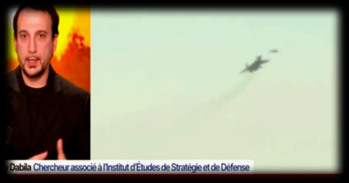 Les images d'un avion de chasse ukrainien qui abat un drone russe