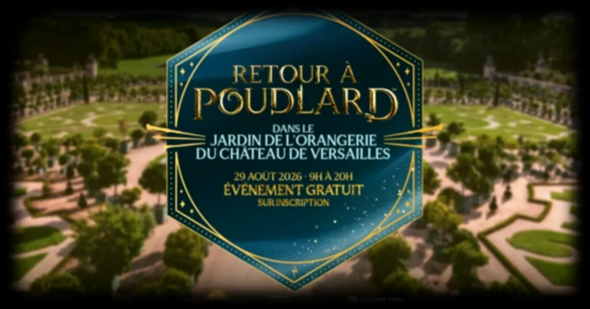 Les inscriptions pour le retour à Poudlard à Versailles ouvrent demain pour le 25e anniversaire de Harry Potter