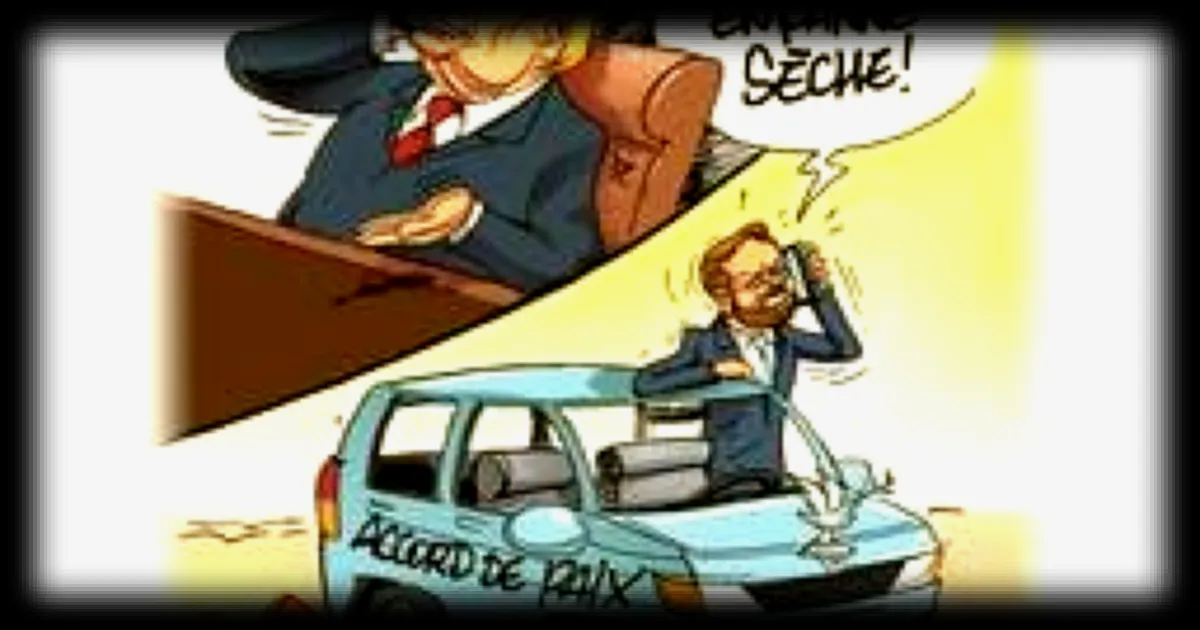 Les négociations de paix au Moyen-Orient au point mort selon le dessin de Chaunu