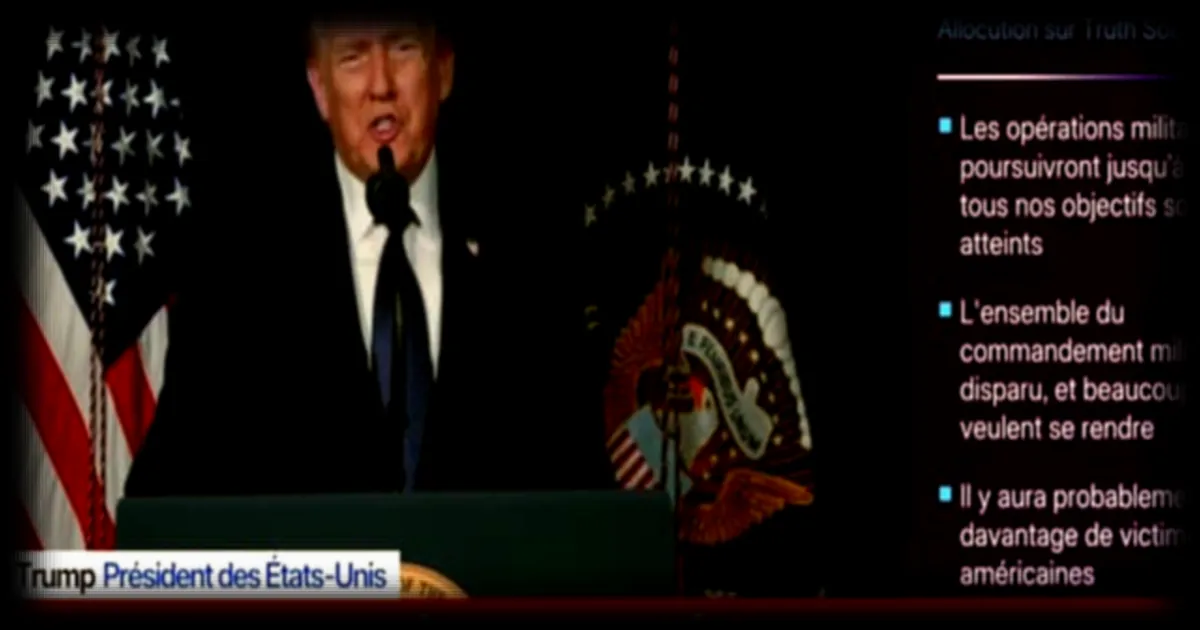 Les tensions au Moyen-Orient : Donald Trump appelle les Gardiens de la Révolution à déposer les armes