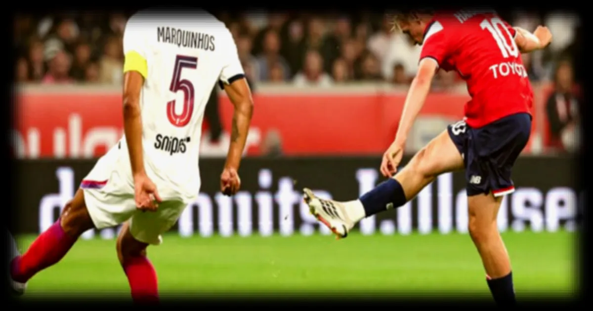 Lille s'impose 1-0 face au PSG à la mi-temps grâce à Haraldsson, malgré une entrée en matière difficile