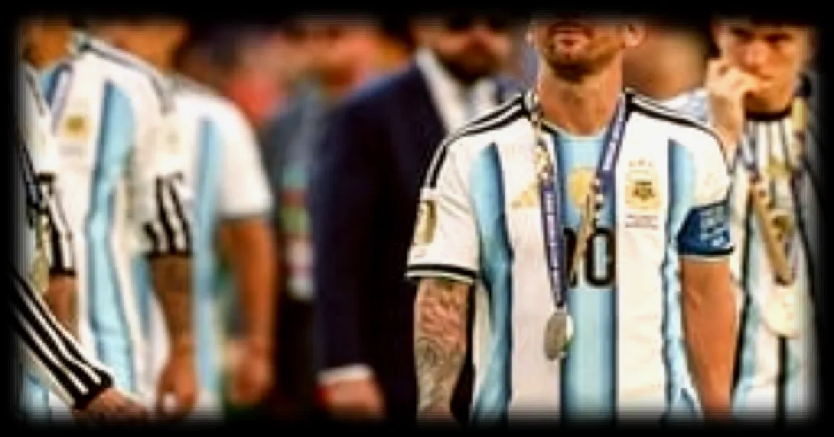 Lionel Messi en larmes après la défaite de l'Argentine contre l'Espagne en Coupe du monde