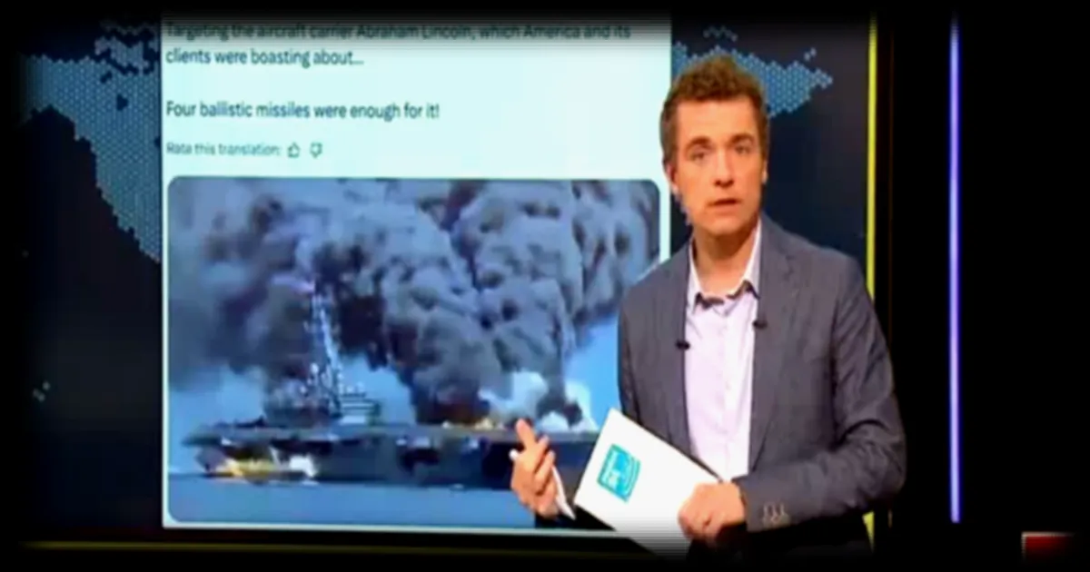 L'Iran diffuse des images truquées de la destruction du porte-avions américain USS Abraham Lincoln