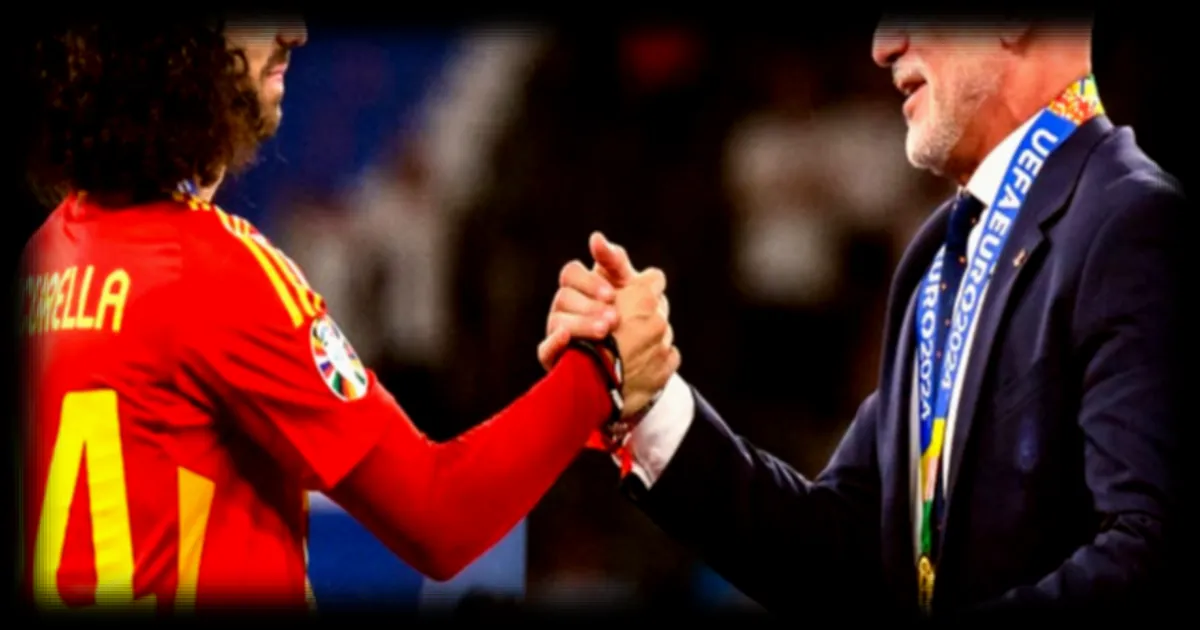 Marc Cucurella immortalise le visage de Luis de la Fuente par un tatouage après le sacre de l'Espagne à la Coupe du monde 2026