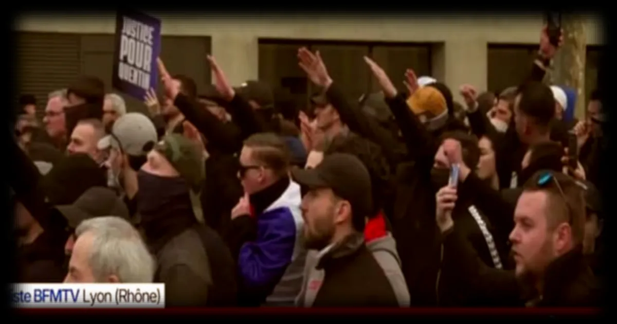 Marche pour Quentin Deranque à Lyon : des saluts nazis aperçus lors du cortège