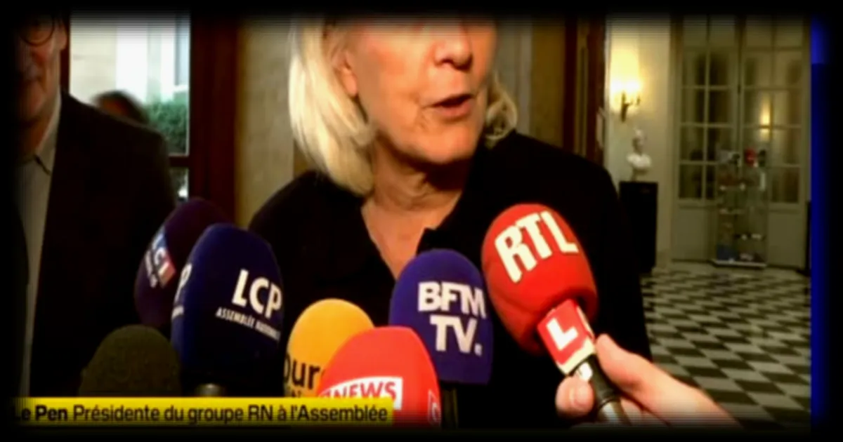 Marine Le Pen estime que vouloir enterrer le rapport Alloncle sur l'audiovisuel public revient à souhaiter la censure