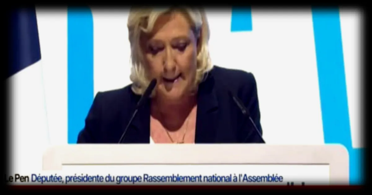 Marine Le Pen et Jordan Bardella font des declarations sur le travail, la nation et la justice