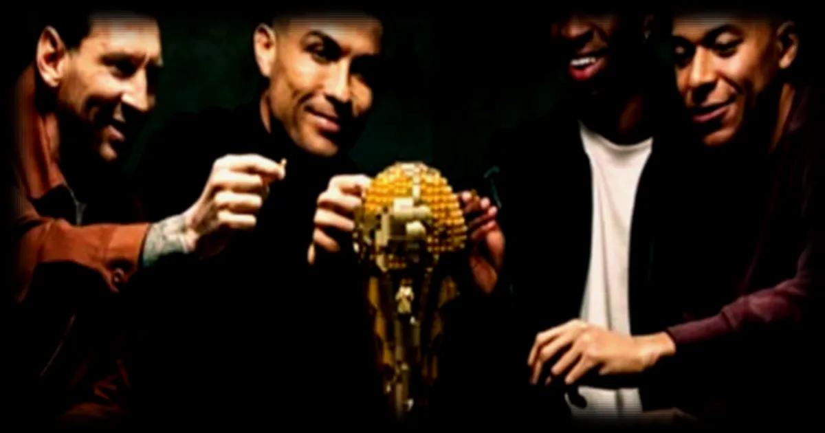 Messi, Ronaldo, Mbappé et Vinicius reunis dans une publicite pour Lego avant la Coupe du Monde 2026