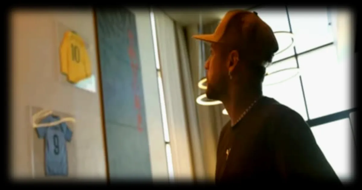 Neymar accroche le maillot de Mbappé dans sa villa de Santos: un geste symbolique entre ex-coéquipiers du PSG